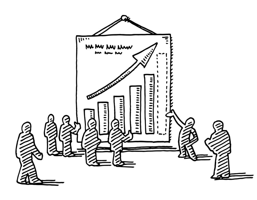 Drawing of pitch sessioin